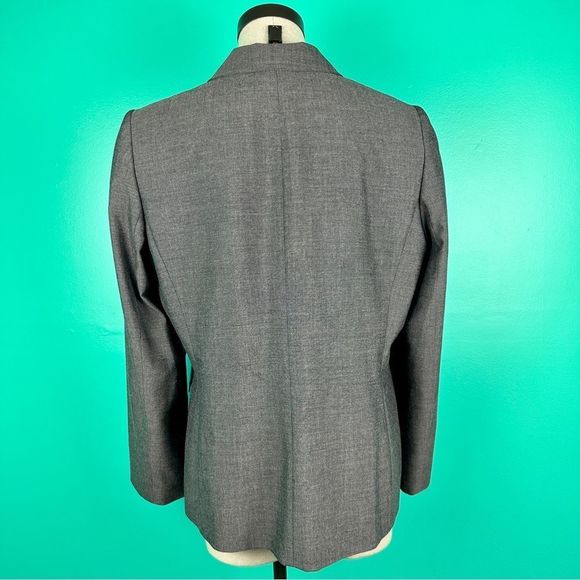 Tahari Gray 3 Button Blazer Size 14 Career Professional Collared Jacket - Picture 2 of 16